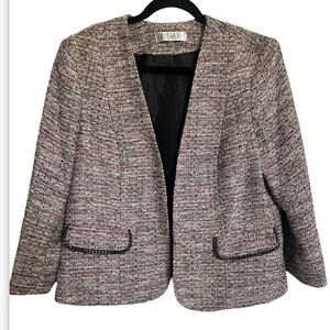 Kasper Multi Color Tweed Jacket